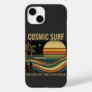 Onda Retro Cósmica • Surfismo Vintage ao Pôr do So
