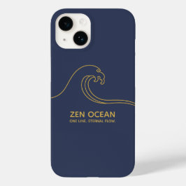 Onda Zen Minimalista | Linha Abstrata do Oceano