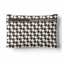 Ondas Abstratas Preto e Branco com Texto