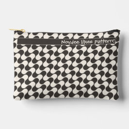 Ondas Abstratas Preto e Branco com Texto