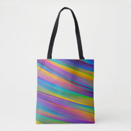 Ondas Coloridas do Espectro Vintage | Bolsa Tote