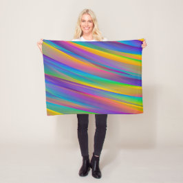Ondas Coloridas do Espectro Vintage | Cobertor de