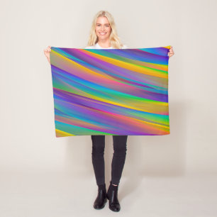 Ondas Coloridas do Espectro Vintage Cobertor de