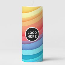 Ondas de Arco-Íris Abstratas Modernas com seu Logo