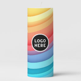 Ondas de Arco-Íris Abstratas Modernas com seu Logo