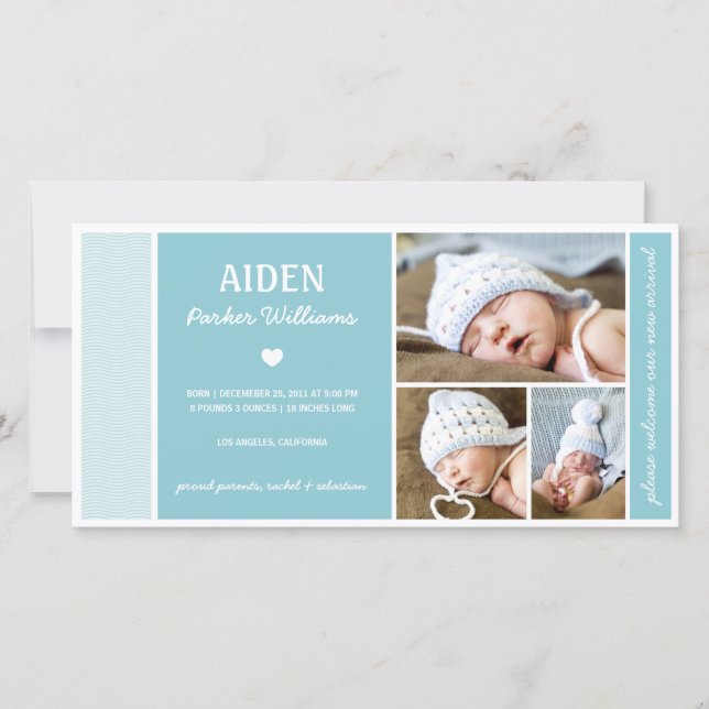 ONDAS DE CALMA | ANÚNCIO DO NASCIMENTO DO MENINO D (Frente)