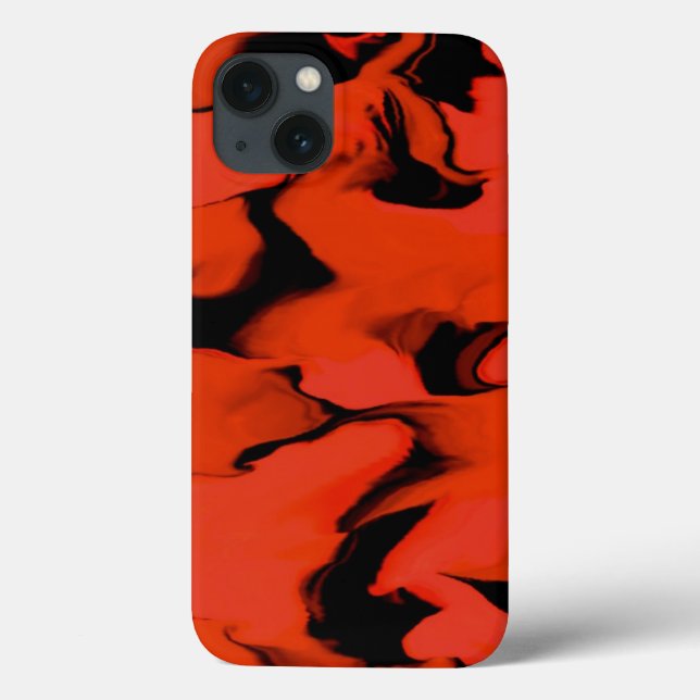 Ondas de Design de Sumô Preto e Vermelho (Verso)