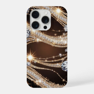 💎 Ondas de Ouro Diamante ✨ Luxo Brilho Abstrato