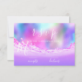 Ondas de RSVP Tropicais Aqua Rosa Pastel