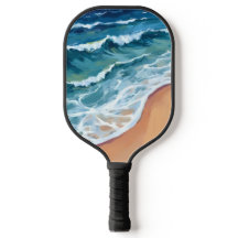 Ondas do Oceano Azul Aquarela