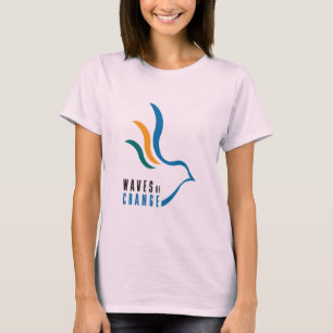 Ondas do Orgânico T-shirt da mudança da senhora