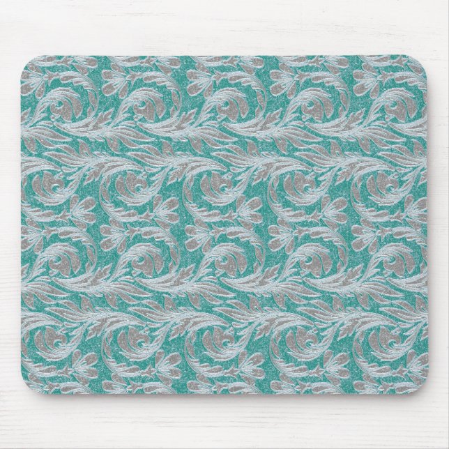 Ondas Metálicas, MOUSEPAD Branco-Seafoam (Frente)