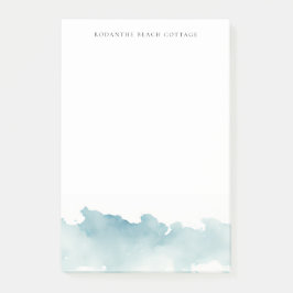 Ondas modernas em aquarela Bloco de notas