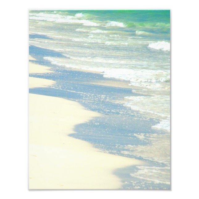 Ondas Oceânicas na Foto de Praia (Frente)