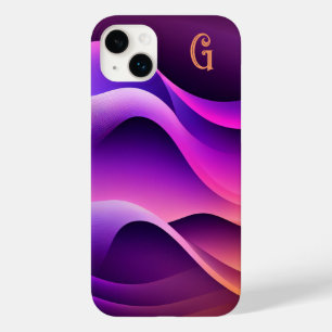 Ondas Púrpura e Laranja Personalizadas