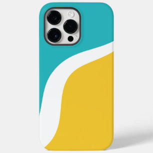 Ondas Simples 3 - Turquesa e Amarelo