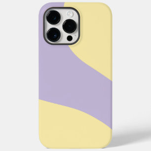 Ondas Simples em Pastel Amarelo e Roxo