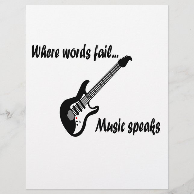 Onde as palavras falham, a música fala (Frente)