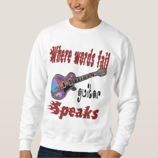 Onde as palavras falham guitarra fala camiseta
