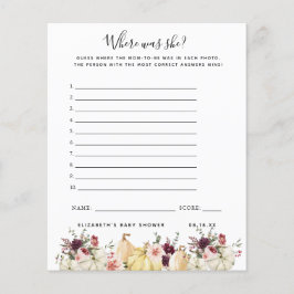 Onde ela estava | Jogo Chá de fraldas