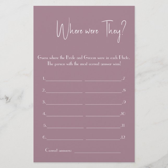 Onde Eles Estavam? Folheto da placa de jogo do chá (Frente)