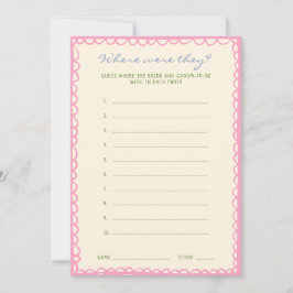 Onde eles estavam no Cartão de Jogo de Chá de pane