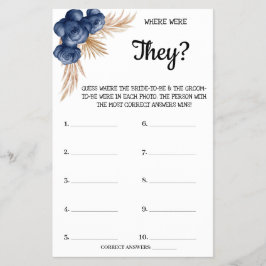 Onde eles estavam no cartão de jogo do Chá de pane