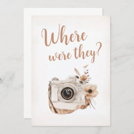 Onde Eles Estavam No Cartão De Sinal De Jogo De Ch