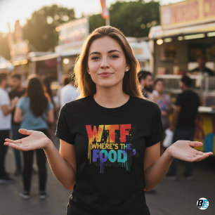 Onde Está a Camiseta da Comida Feminina