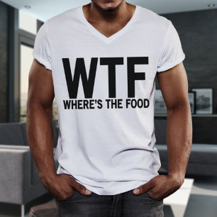 Onde está a Camiseta de Comida Masculina