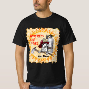 Onde está a camiseta dos bombeiros