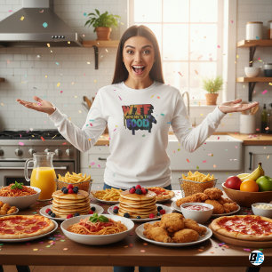 Onde está a Camiseta Masculina de Comida