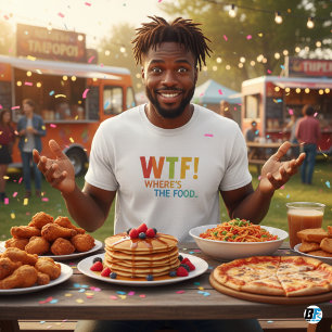 Onde está a Camiseta Masculina de Comida