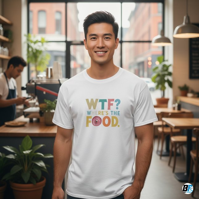 Onde está a Camiseta Masculina de Comida (Criador carregado)