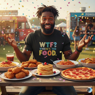 Onde está a Comida de T-Shirt Men