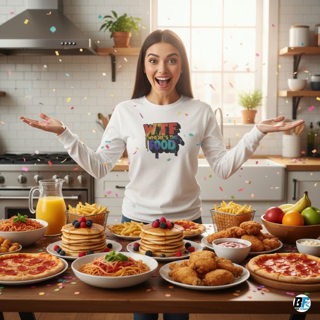 Onde está a Comida de T-Shirt Men (Criador carregado)