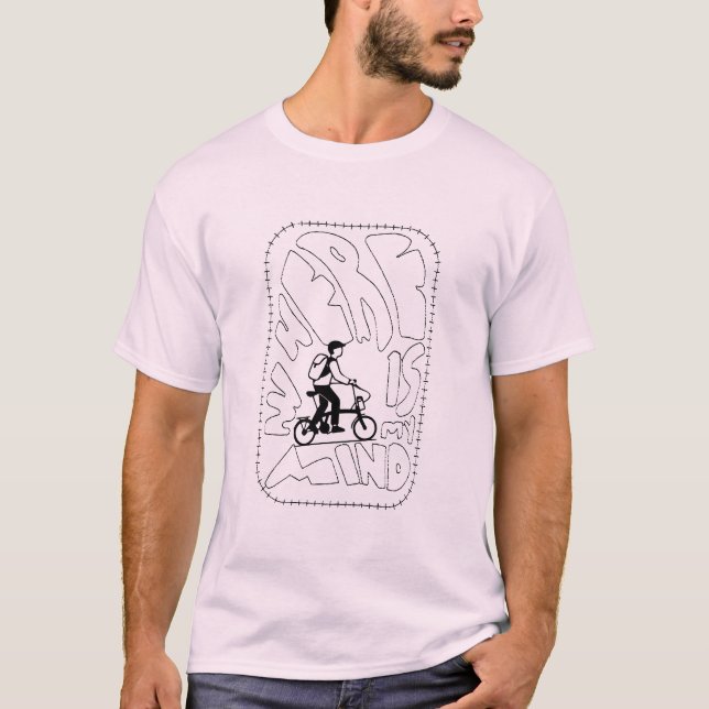 Onde está a minha mente - Brompton T-shirt por Bla (Frente)
