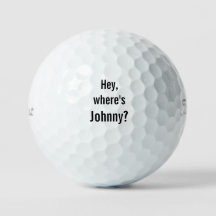 Onde está Johnny Titleist Pro V1Golf Balls?