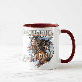 Onde está meu bloco do jato? Caneca