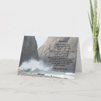 Onde está o deus? Cartão vazio inspirado do poema