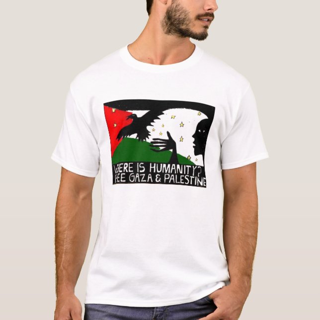 Onde está o t-shirt artística da humanidade (Frente)