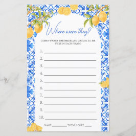 Onde estava o Jogo da Chuva de Presentes de Noiva 