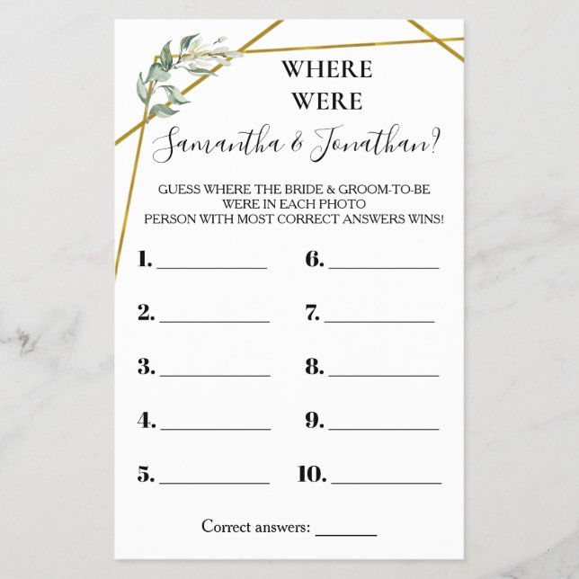 Onde estavam eles com cartão de chá Dourado? (Frente)