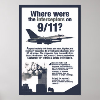 Onde estavam os interceptores do 911? Poster Alto-