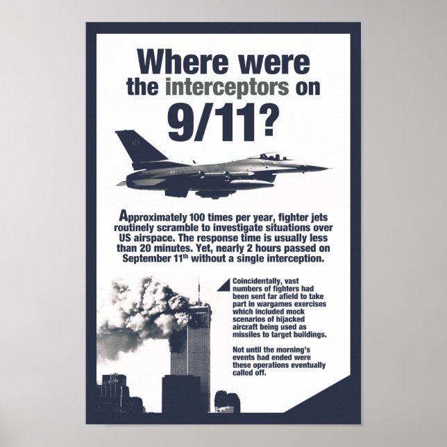 Onde estavam os interceptores do 911? Poster Alto- (Frente)
