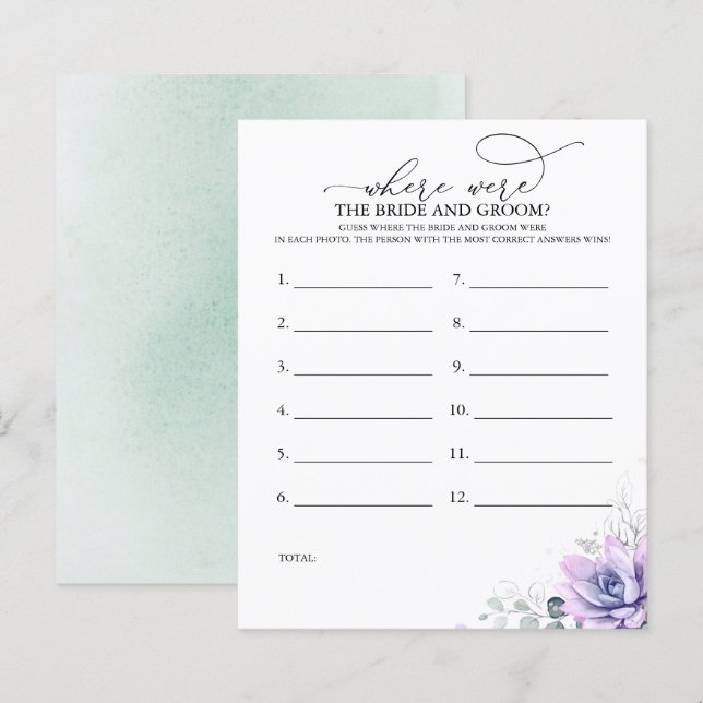 Onde Estavam os NOIVOS Jogo de Foto (Frente/Verso)