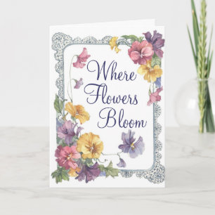 Onde Flores Bloom - Cartão Saudável
