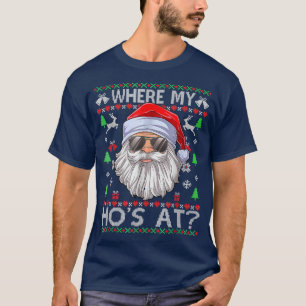 Onde Minha Mão Está No Estilo De Suéter De Natal F