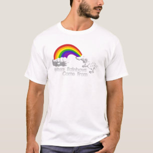 Onde os arcos-íris vêm dos t-shirt