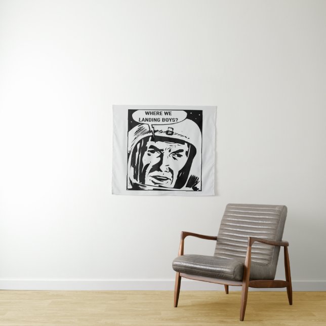 Onde pousamos garotos? Tapete de parede (In Situ (Horizontal))